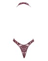 Body en tulle floqué Kink Royal F386 - Noir Handmade