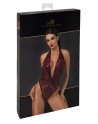 Body en tulle floqué Kink Royal F386 - Noir Handmade
