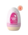 Gaine Masturbatrice Réutilisable FUNNY EGG – Design Réaliste Vagin lèvres épaisses