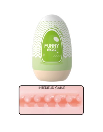 Gaine Masturbatrice Réutilisable FUNNY EGG – Design Réaliste Vagin lèvres fines