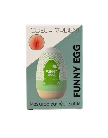Gaine Masturbatrice Réutilisable FUNNY EGG – Design Réaliste Vagin lèvres fines