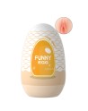 Gaine Masturbatrice Réutilisable FUNNY EGG – Design Réaliste Vagin lèvres moyennes
