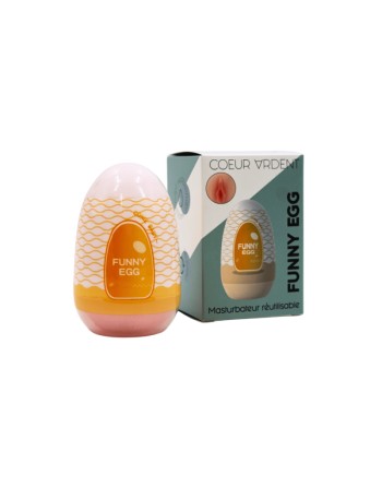 Gaine Masturbatrice Réutilisable FUNNY EGG – Design Réaliste Vagin lèvres moyennes
