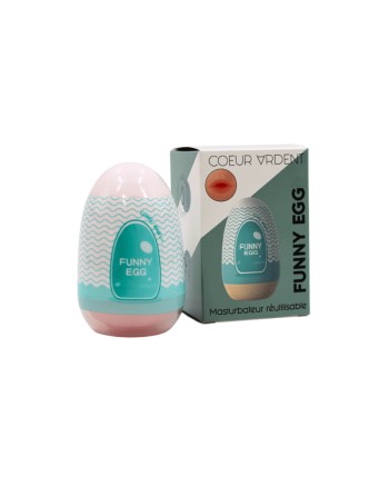 Gaine Masturbatrice Réutilisable FUNNY EGG – Design Réaliste Bouche