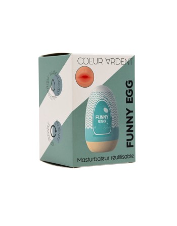 Gaine Masturbatrice Réutilisable FUNNY EGG – Design Réaliste Bouche