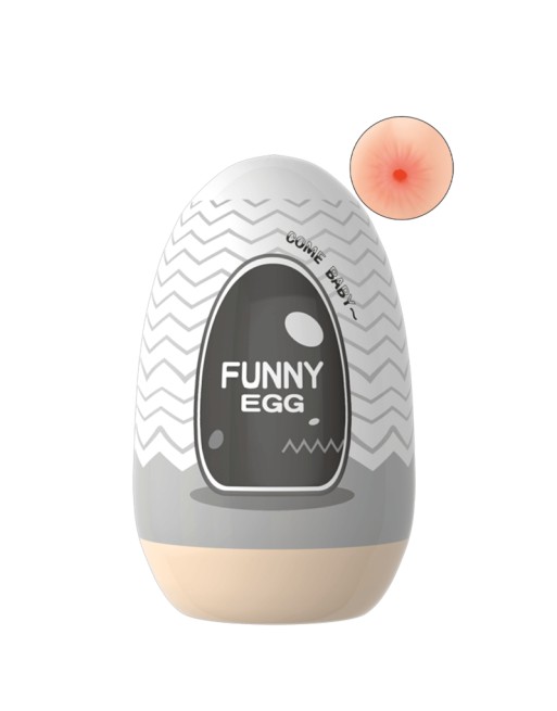 Gaine Masturbatrice Réutilisable FUNNY EGG – Design Réaliste Anus
