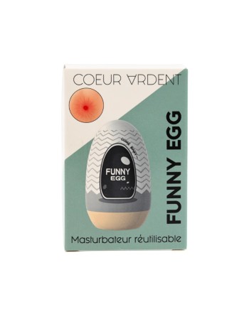 Gaine Masturbatrice Réutilisable FUNNY EGG – Design Réaliste Anus