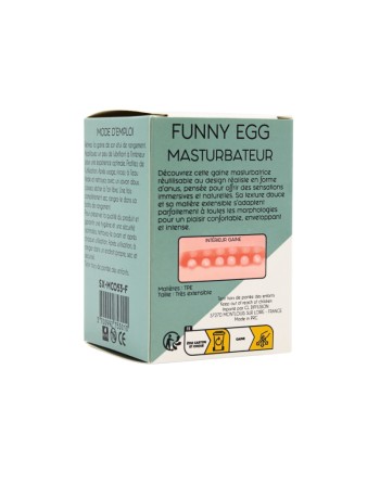 Gaine Masturbatrice Réutilisable FUNNY EGG – Design Réaliste Anus