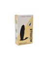 ACHILLE, Mini vibromasseur noir USB, forme pénis avec stimulation clitoridienne, avec télécommande