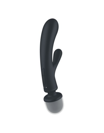 Triple lover Rabbit et Wand Satisfyer - Noir