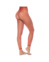 2 en 1 Top ou pantalon en résille rouge 