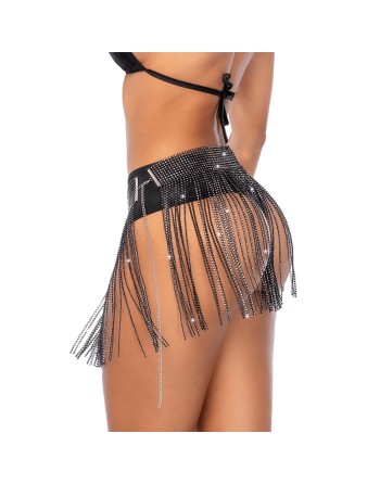 Jupe glamour à franges ornée de strass - Mapalé