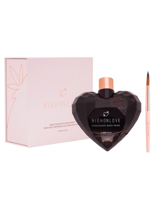 Peinture corporelle végétalienne au chocolat noir - 100 ml