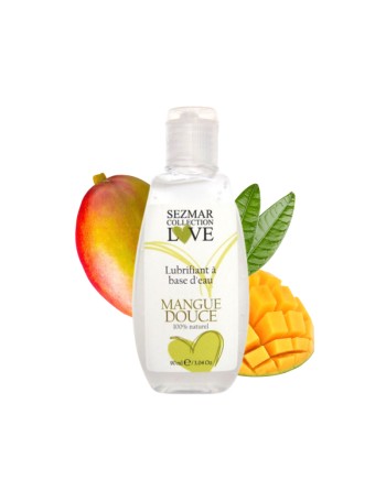 Lubrifiant à base d'eau 100% naturel Mangue Douce 90 ml 