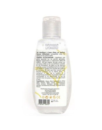 Lubrifiant à base d'eau 100% naturel Banane Milkshake 90 ml 