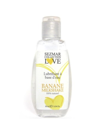 Lubrifiant à base d'eau 100% naturel Banane Milkshake 90 ml 