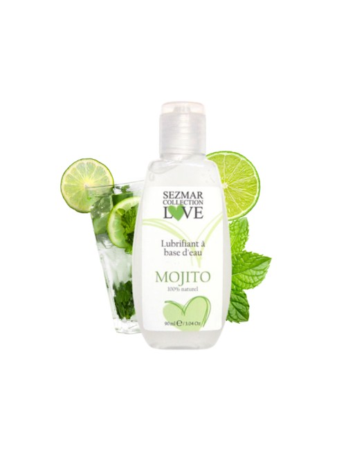 Lubrifiant à base d'eau 100% naturel Mojito 90 ml 