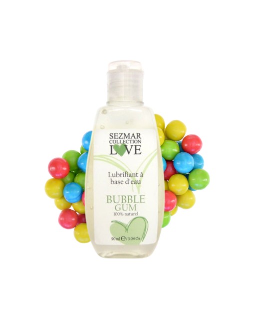Lubrifiant à base d'eau 100% naturel Bubble Gum 90 ml 