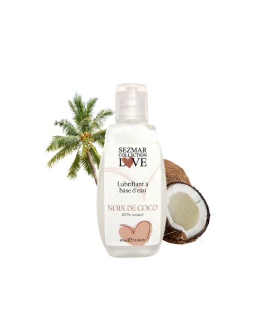 Lubrifiant à base d'eau 100% naturel Noix de Coco 90 ml 