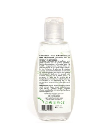 Lubrifiant à base d'eau 100% naturel Menthe poivrée 90 ml 