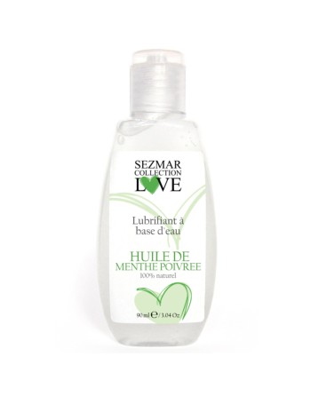 Lubrifiant à base d'eau 100% naturel Menthe poivrée 90 ml 