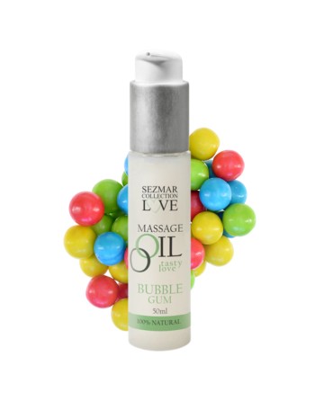 Huile de massage comestible bubble gum 50ml 