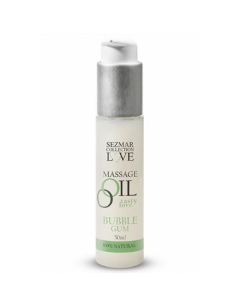 Huile de massage comestible bubble gum 50ml 