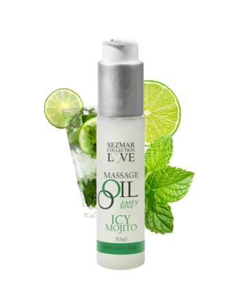 Huile de massage comestible mojito menthe 50ml 