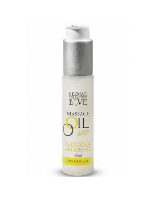 Huile de massage comestible milkshake banane 50ml 