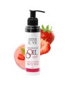 Huile de massage comestible mousse de fraise 100ml 100% naturelle 