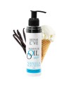 Huile de massage comestible Vanille glacée 100ml 100% naturelle 