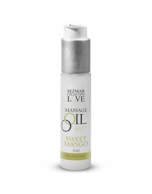Huile de massage comestible mangue 50ml 