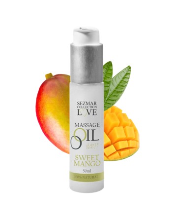Huile de massage comestible mangue 50ml 