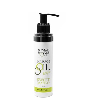 Huile de massage comestible mangue 100ml 100% naturelle 