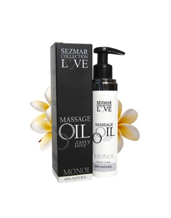 Huile de massage comestible 100% naturelle monoï 100ml 