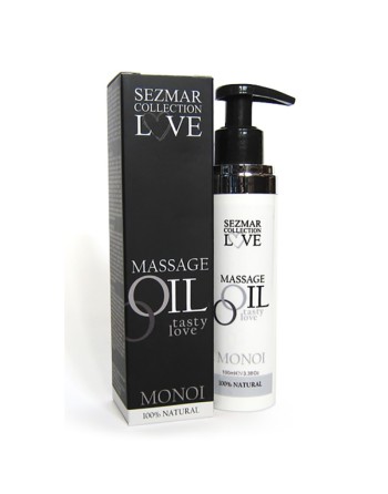 Huile de massage comestible 100% naturelle monoï 100ml 
