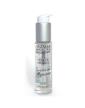 Huile de massage professionnelle Enrichie en Magnésium 100% naturelle 50 ml 
