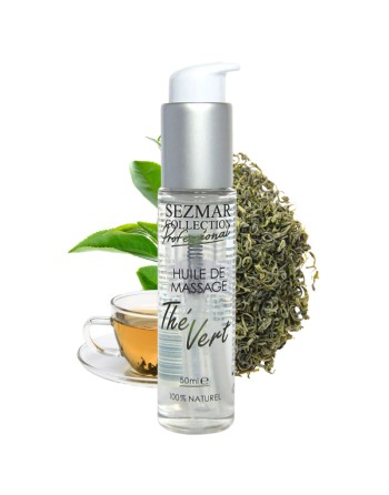 Huile de massage professionnelle Thé Vert 100% naturelle 50 ml 