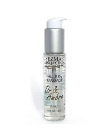 Huile de massage professionnelle Or  Ambre 100% naturelle 50 ml 