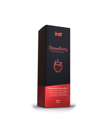Massage gel fraise - Gel embrassable