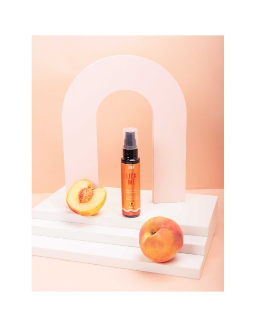 Lick me Pêche - Gel chauffant et embrassable