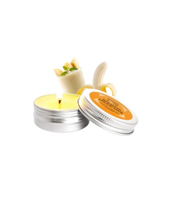 Mini Bougie de massage milshake banane 30ml 100% naturelle 