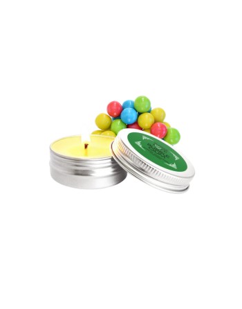Mini Bougie de massage Bubble Gum 30ml 100% naturelle  