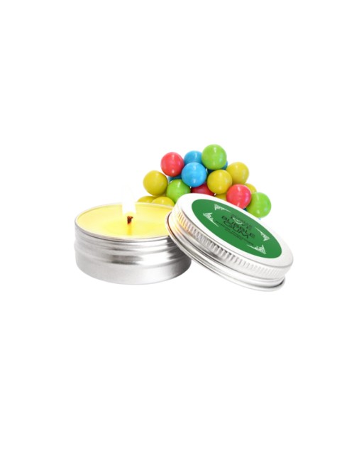 Mini Bougie de massage Bubble Gum 30ml 100% naturelle  