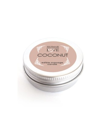 Mini Bougie de massage Noix de coco 30ml 100% naturelle 