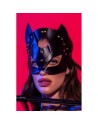 Masque félin en faux cuir - Mapalé