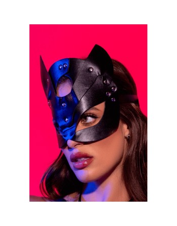 Masque félin en faux cuir - Mapalé