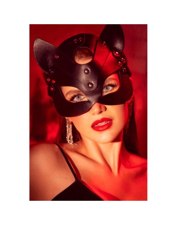 Masque félin en faux cuir - Mapalé