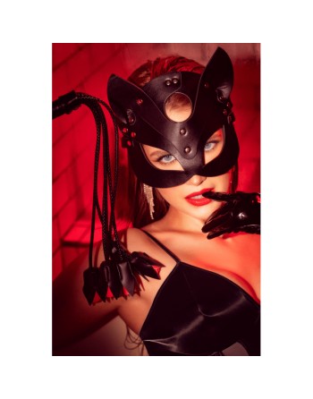 Masque félin en faux cuir - Mapalé