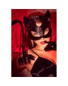 Masque félin en faux cuir - Mapalé